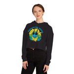 World Peace Cropped Hooded