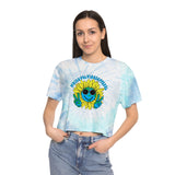 World peace Tie-Dye Crop