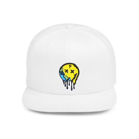 world drip Flat Bill Snapback