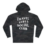 My Travel Vibes social Club White Logo Hoodie