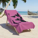 This is my playground pink Beach Towel