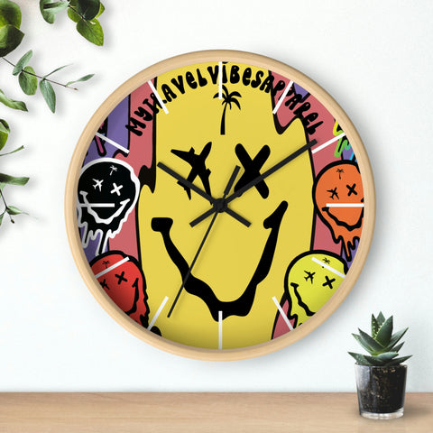 Drip Face Wall clock