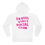 My Travel Vibes Social Club Pink Logo Hoodie